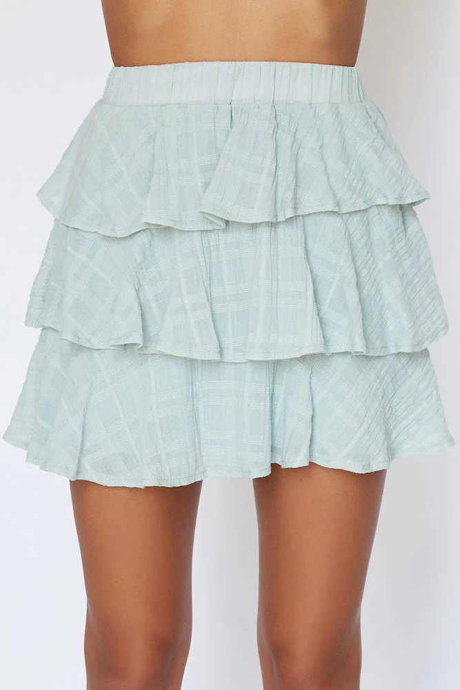 Mystic Journey Mini Skirt Sage