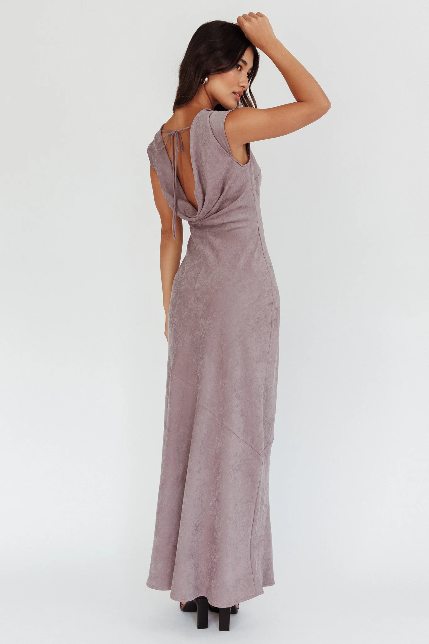 Maysa Cowl Back Maxi Dress Cloud