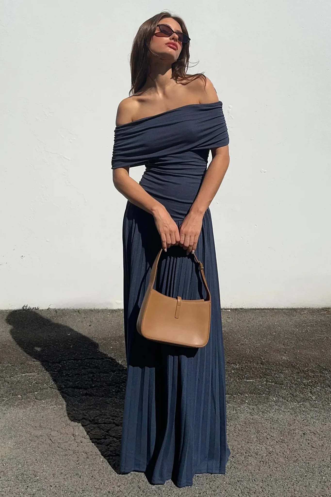 LIONESS Field Of Dreams Maxi Dress Navy