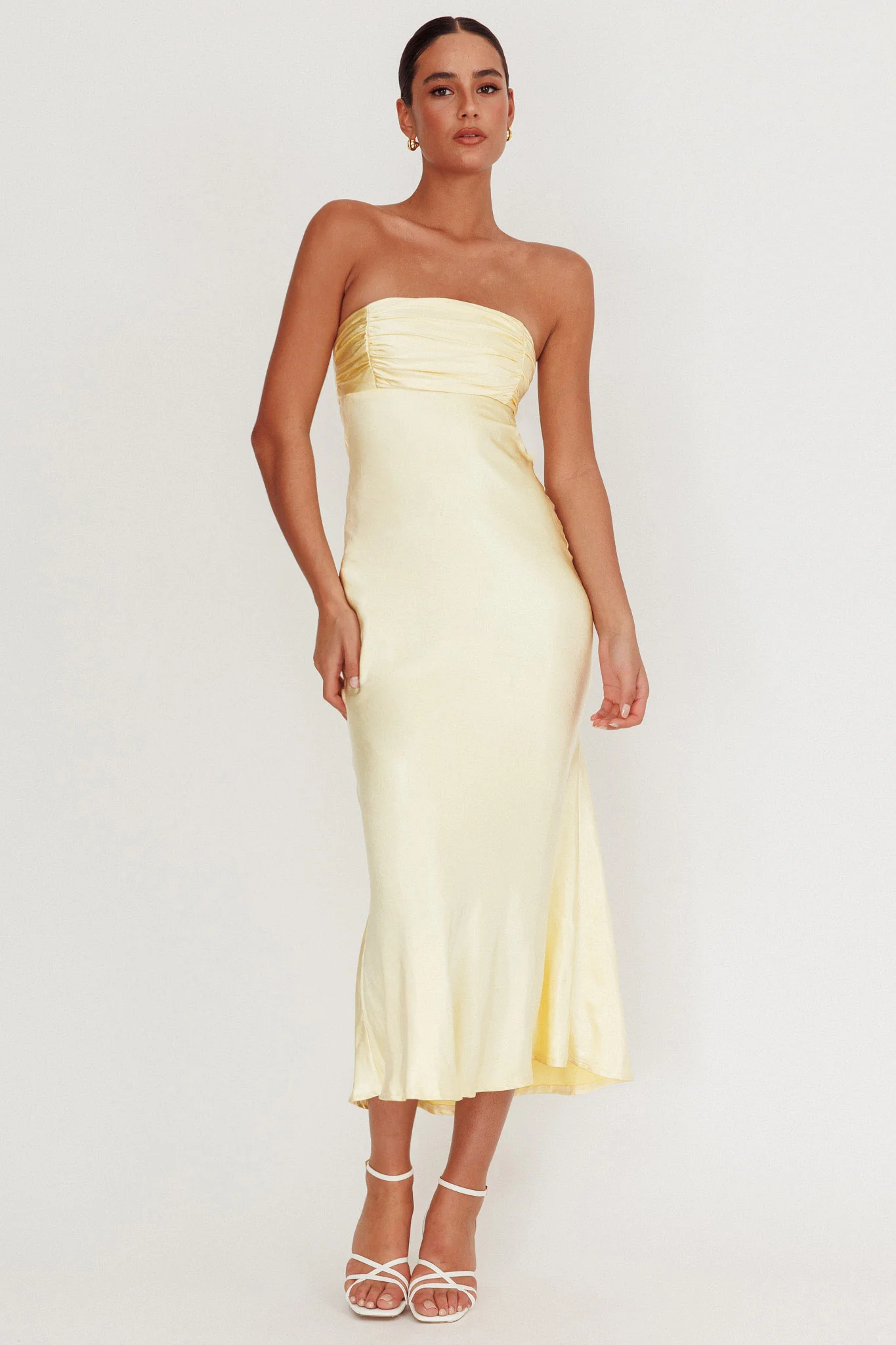 Moon Song Strapless Laced Back Dress Sun