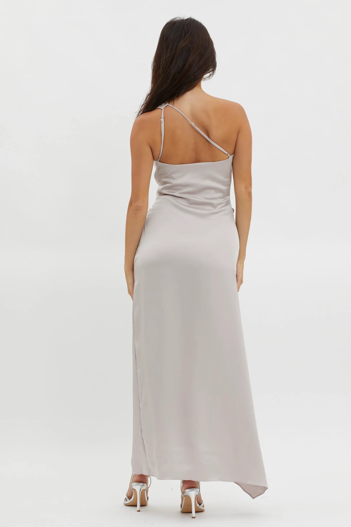 Salut One-Shoulder Midi Dress Prosecco