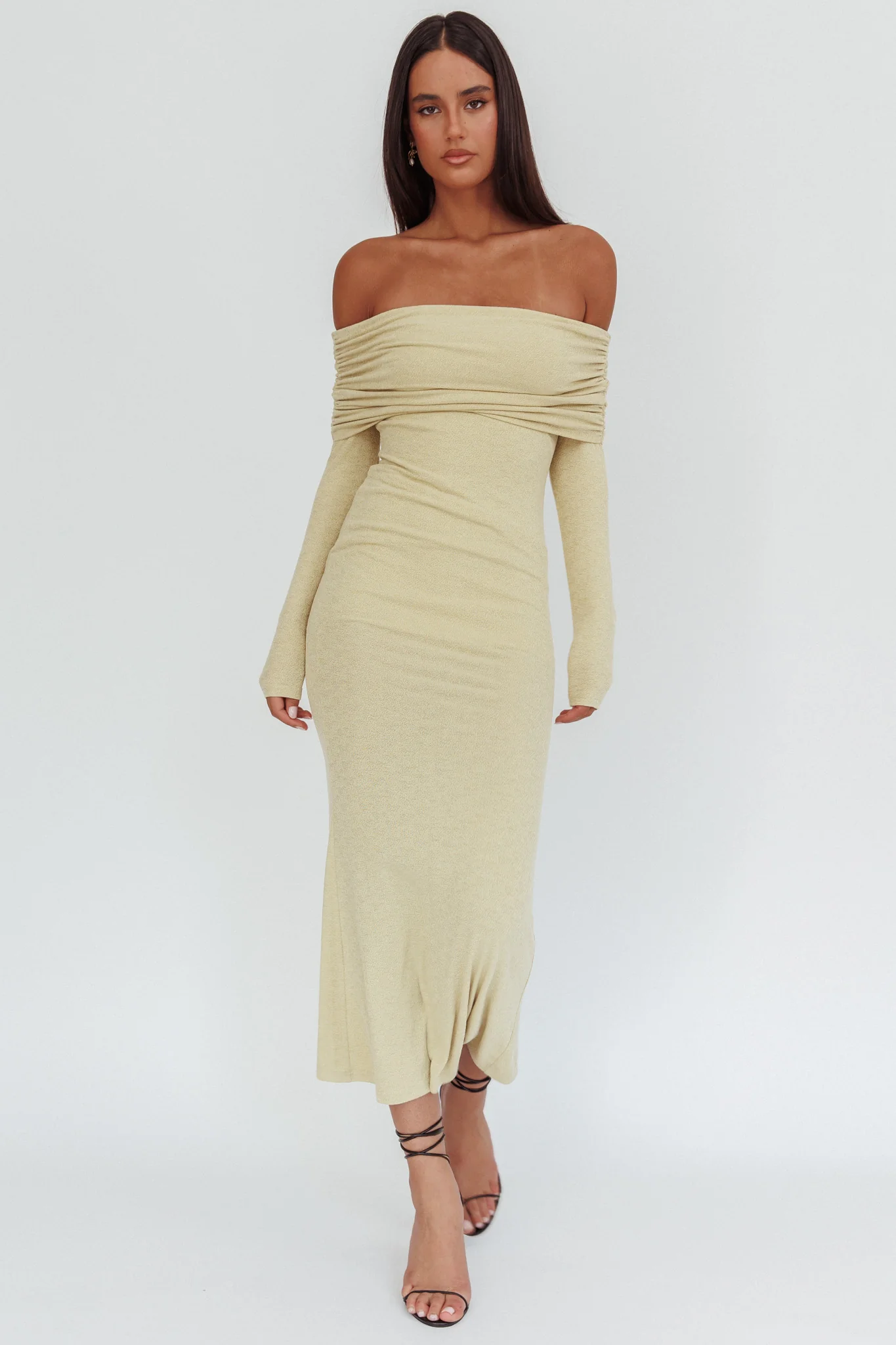 Juju Off-Shoulder Maxi Dress Sage