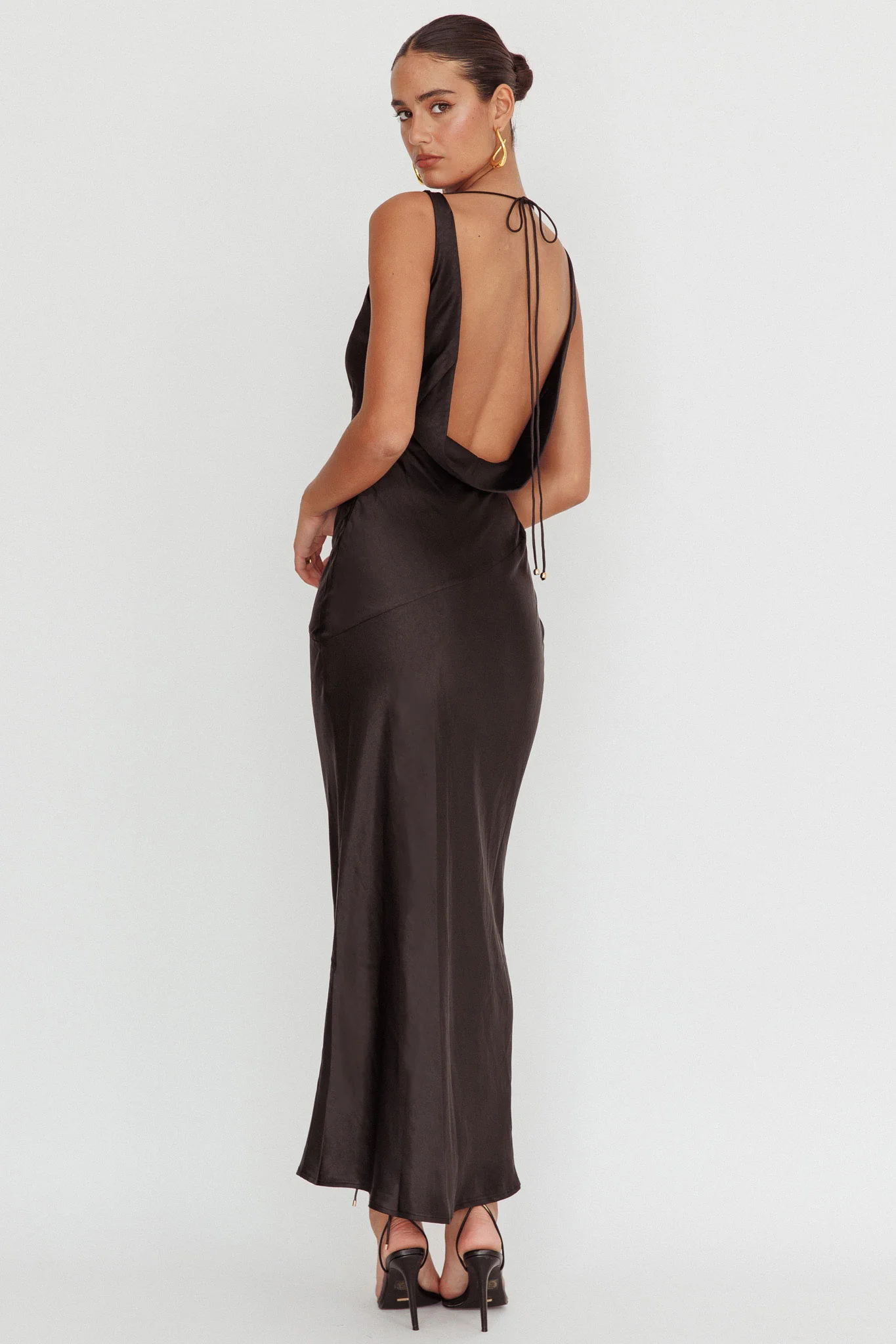 Cassiopeia Open Back Maxi Dress Black