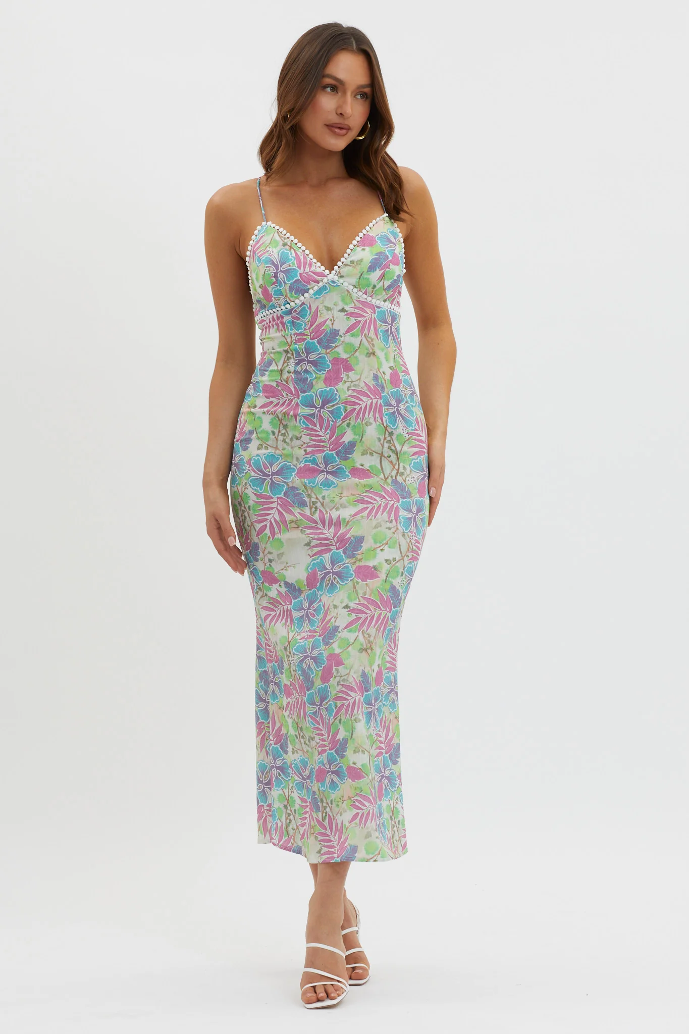 New Acquaintance Low Back Dress Floral Pink