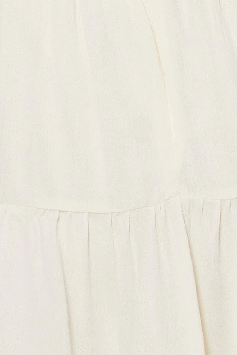 Beige Mini Dress Sleeveless Sweetheart Neckline