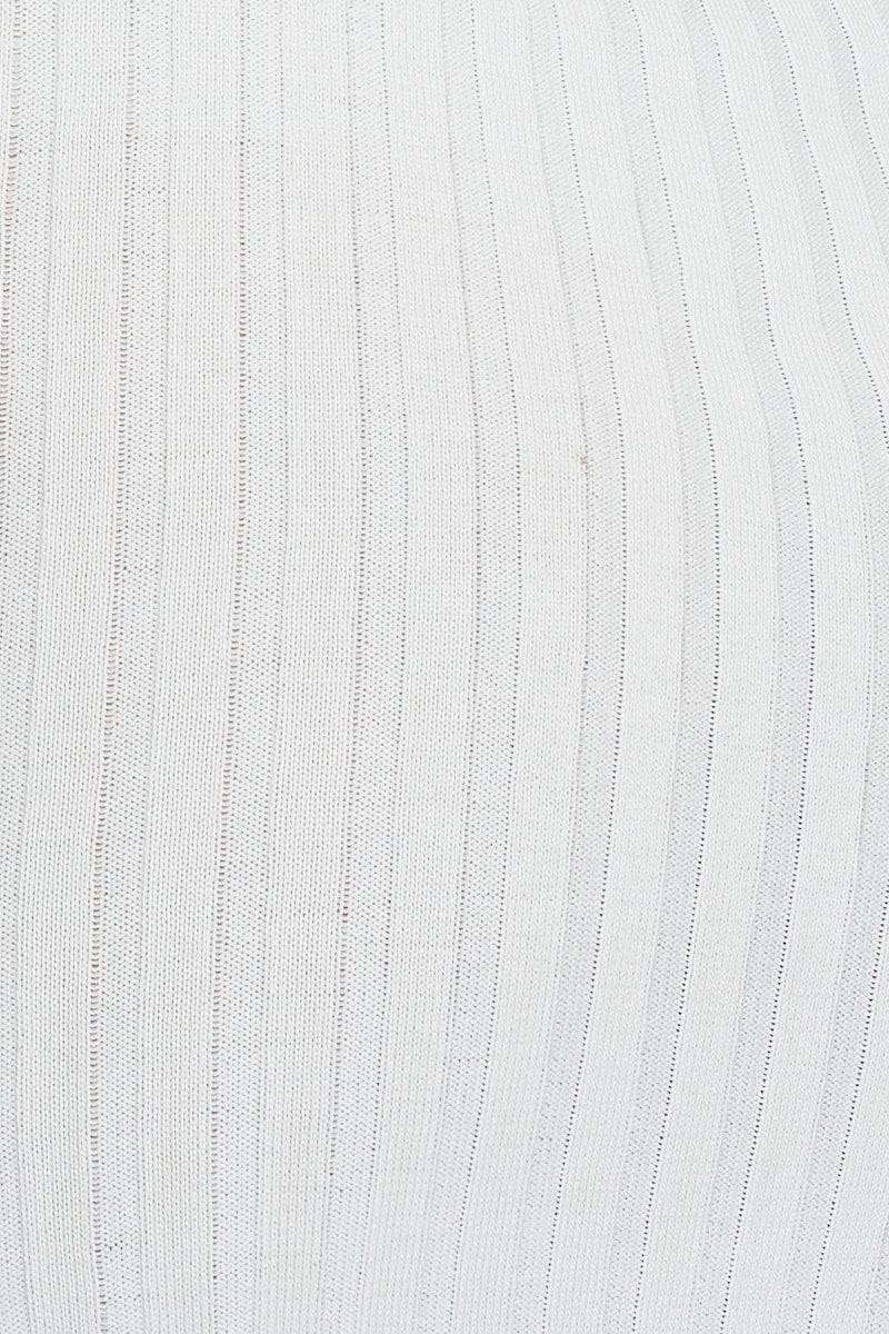 White Bodycon Dress Maxi Knit