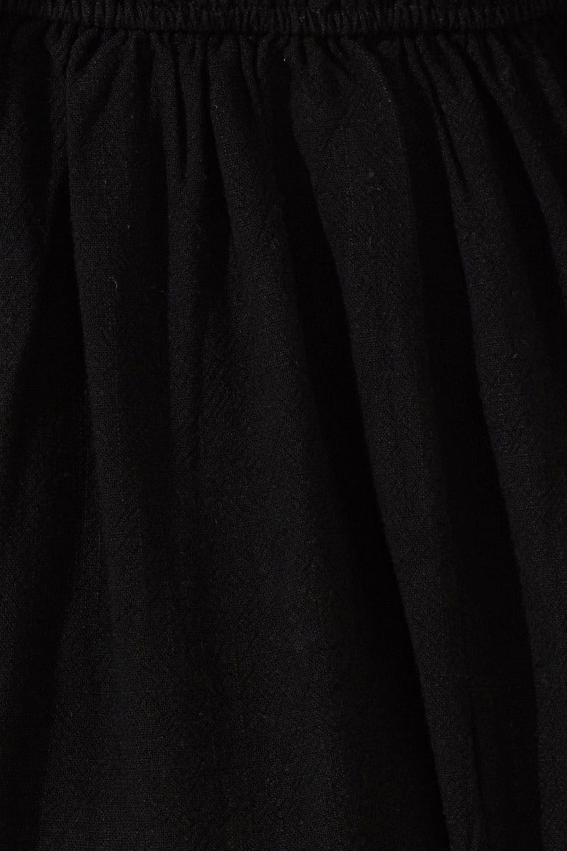 Black Fit And Flare Dress Sleeveless Mini