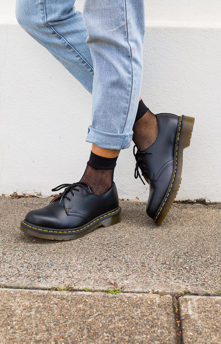 Dr. Martens DMC Black Smooth Leather Shoes