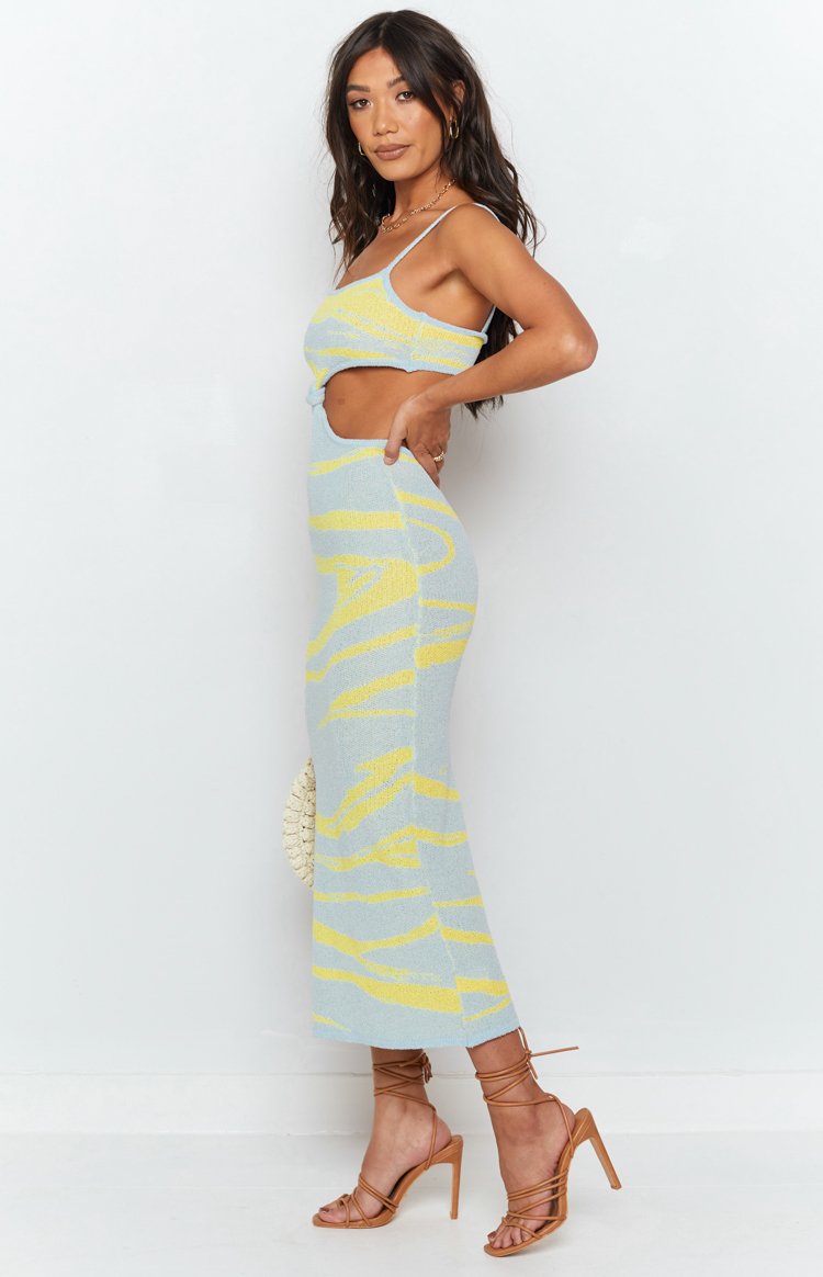 Townes Knit Midi Dress Blue