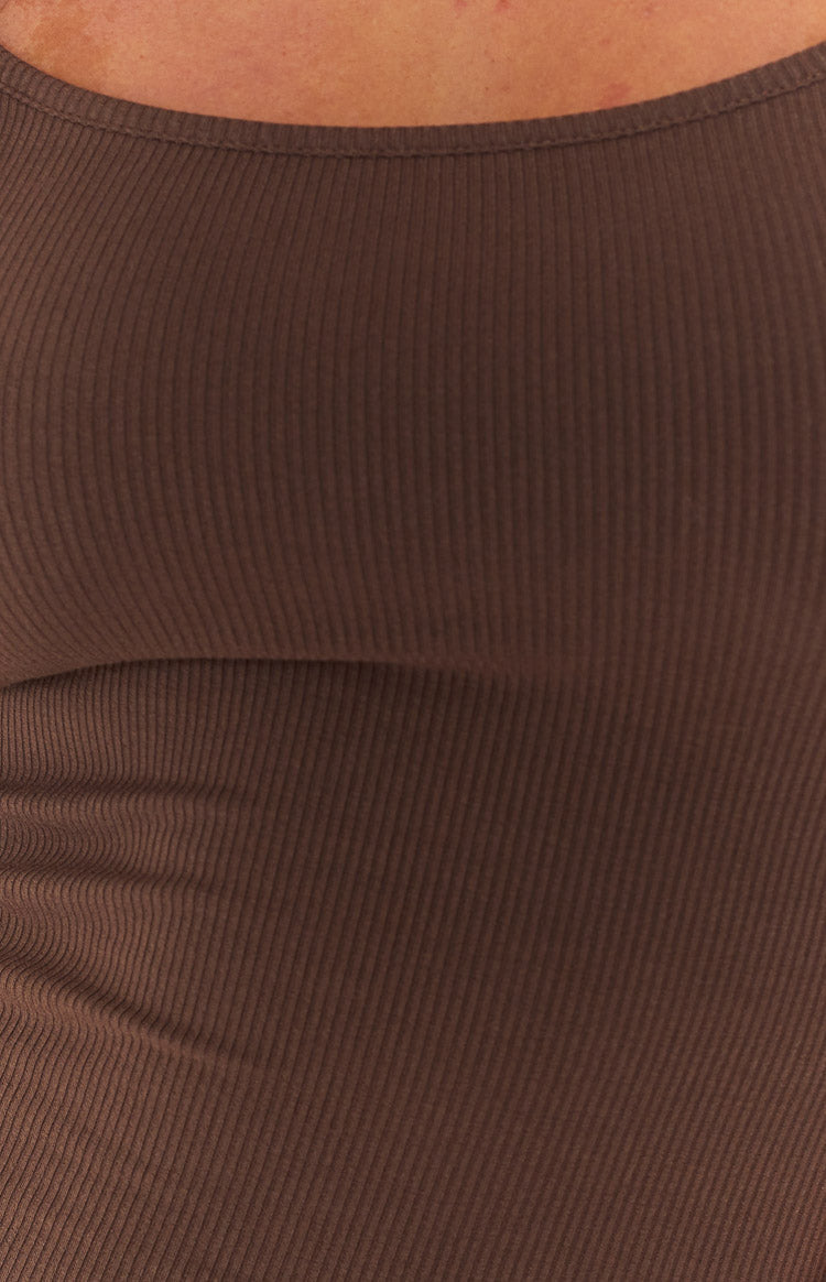 Melrose Brown Maxi Dress