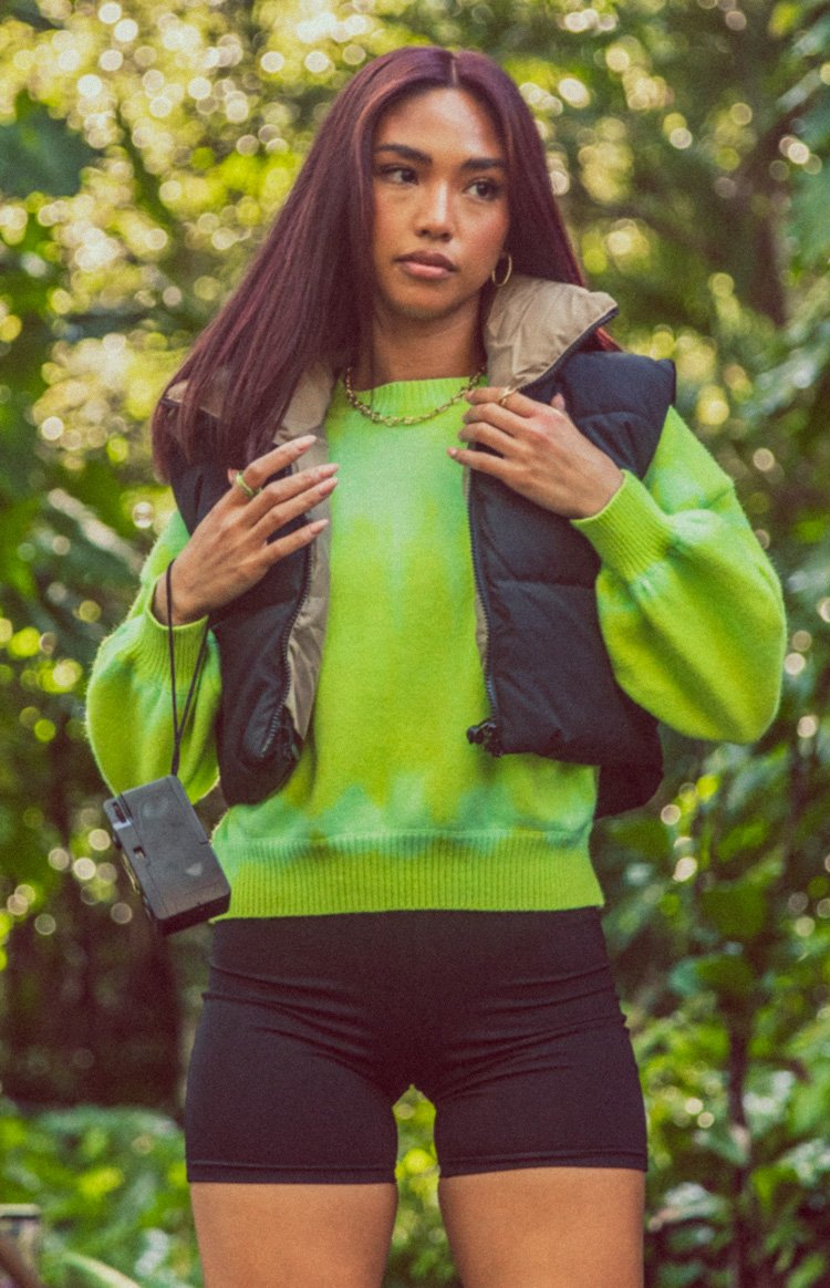 Overland Bleach Sweater Green