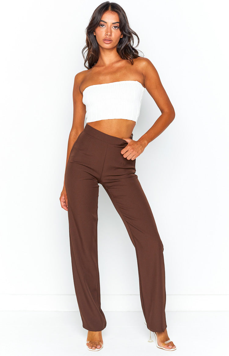 Yolanda Brown Slim Leg Pants