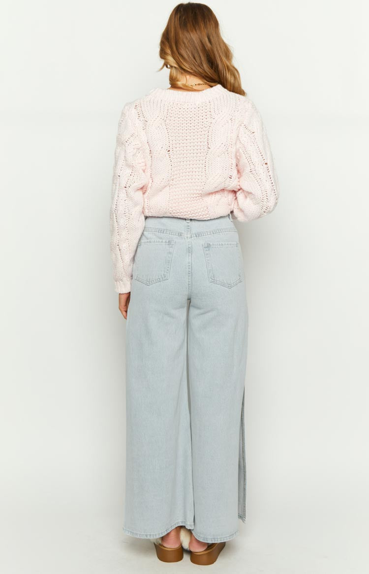 Marelle Light Denim Side Split Jeans