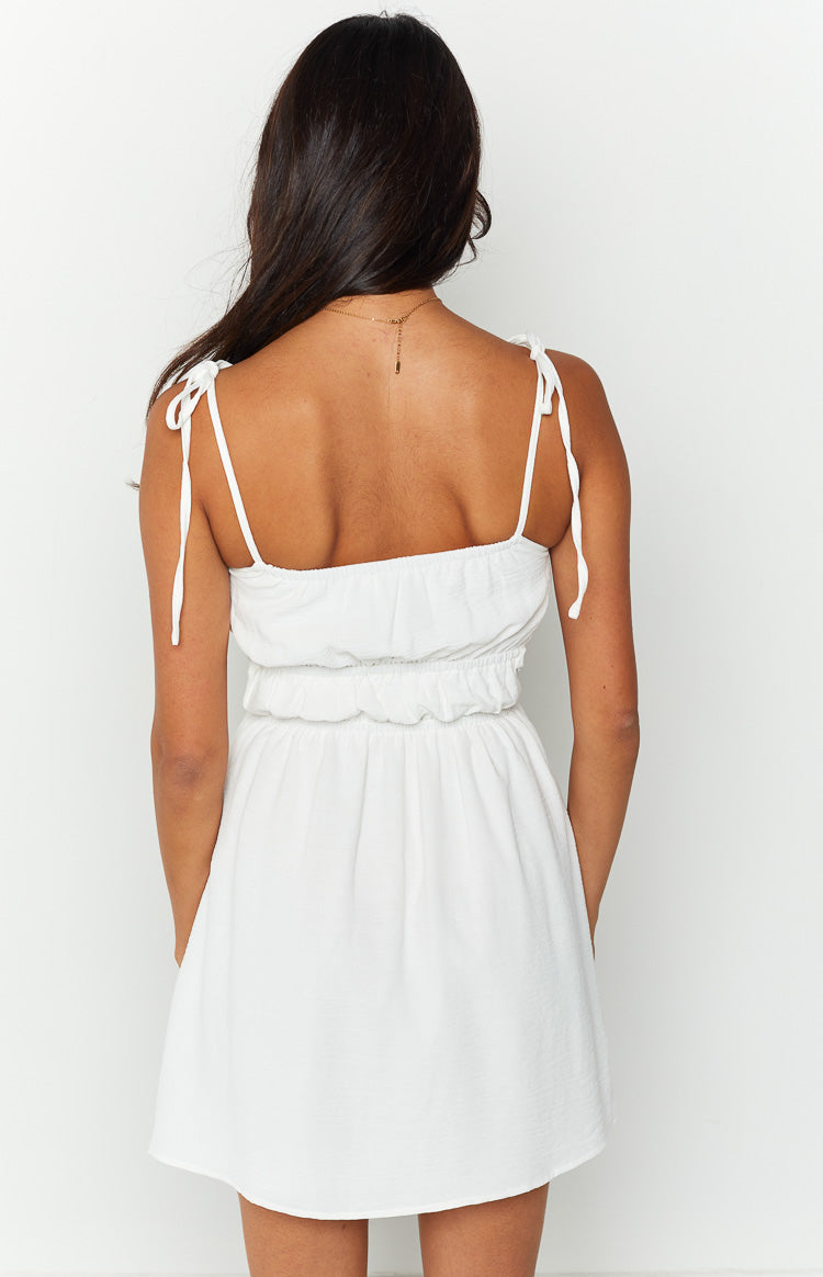 Eden White Cut Out Mini Dress