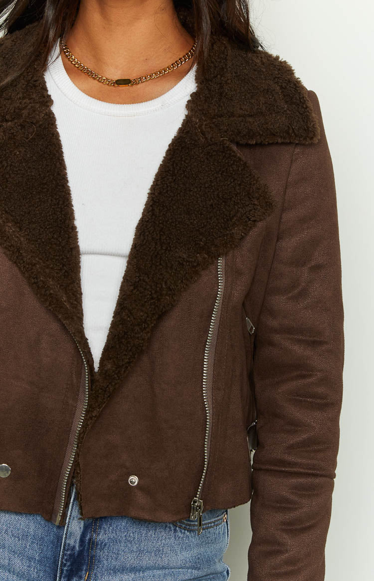 Force Brown Sherpa Jacket