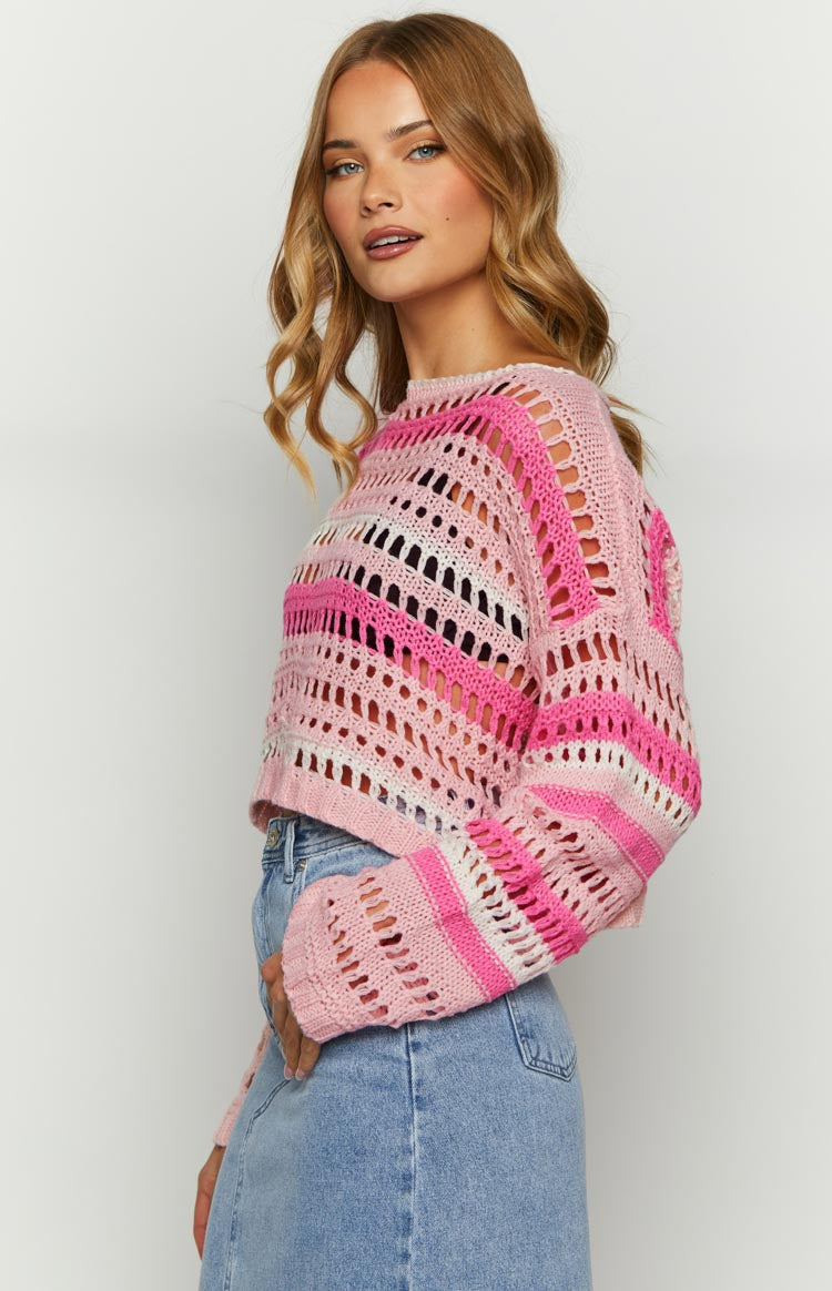 Emaline Long Weekend Multi Pink Jumper