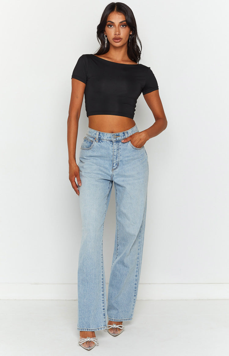 Aubree Black Baby Tee