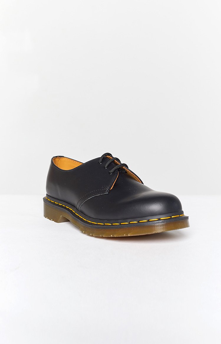 Dr. Martens DMC Black Smooth Leather Shoes