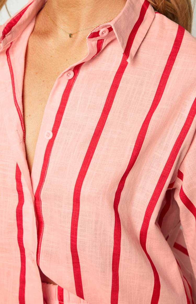 Evah Pink Stripe Shirt