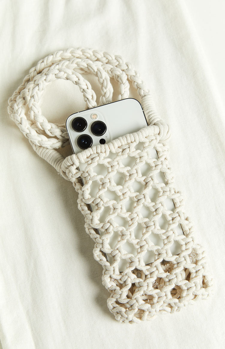 Lex Cream Crossbody Phone Bag