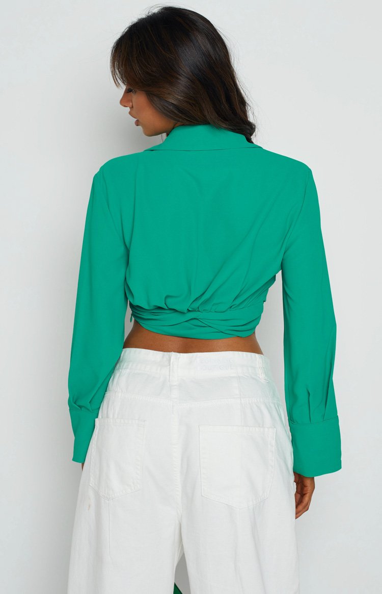 Lioness French Kiss Twist Shirt Green