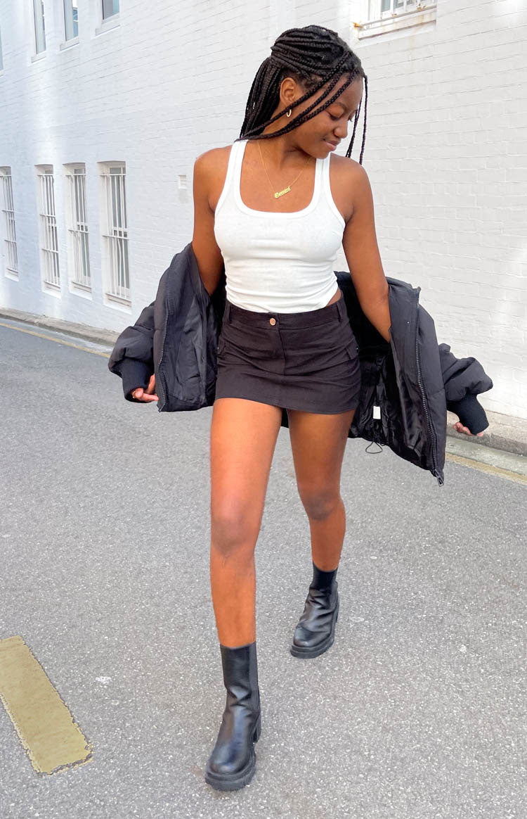 Scout Black Cargo Mini Skirt