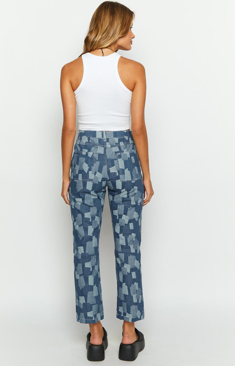 Zeppelin Patchwork Denim Jeans