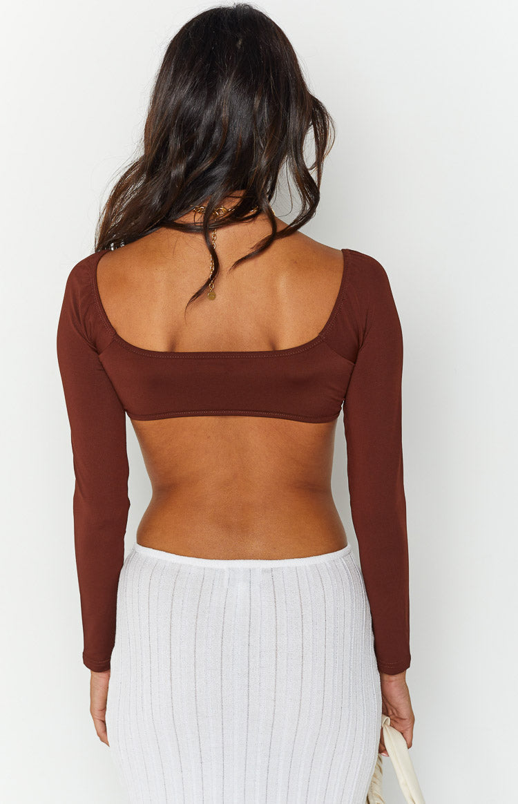 Linie Brown Long Sleeve Top