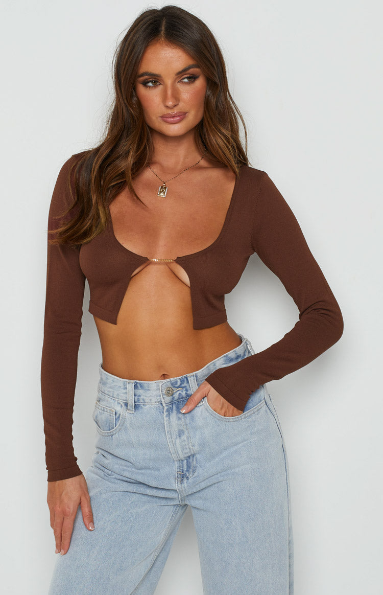 Sorbet Brown Top