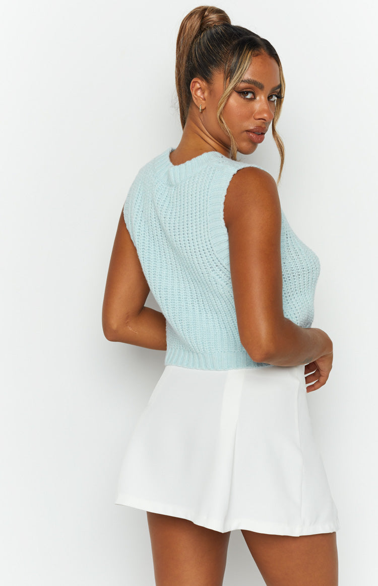 Snoh Pale Blue Knit Tank