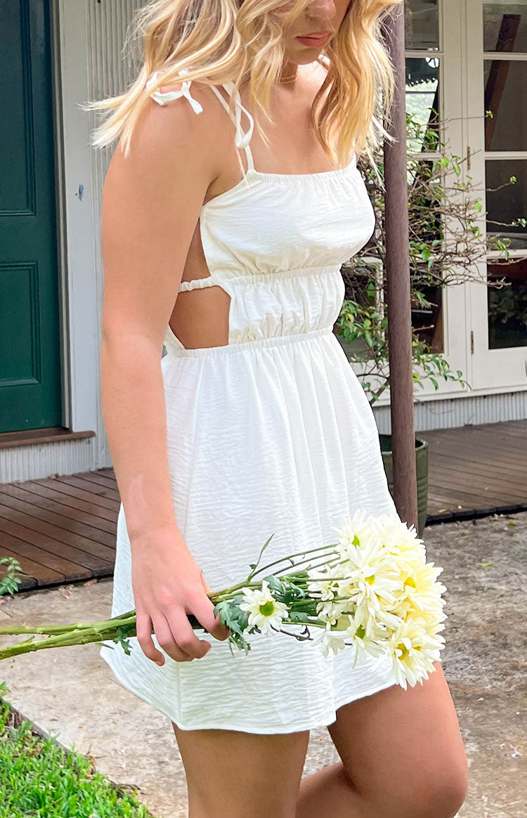 Eden White Cut Out Mini Dress