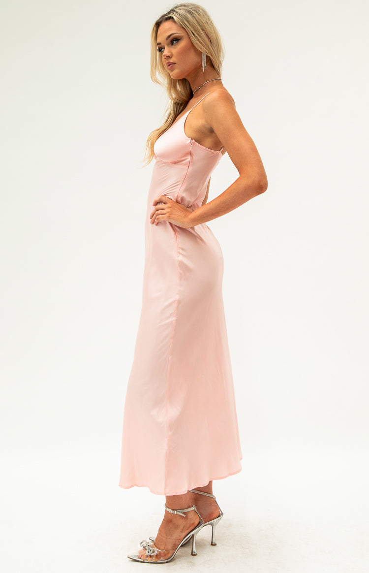 Lissandra Pink Formal Maxi Dress