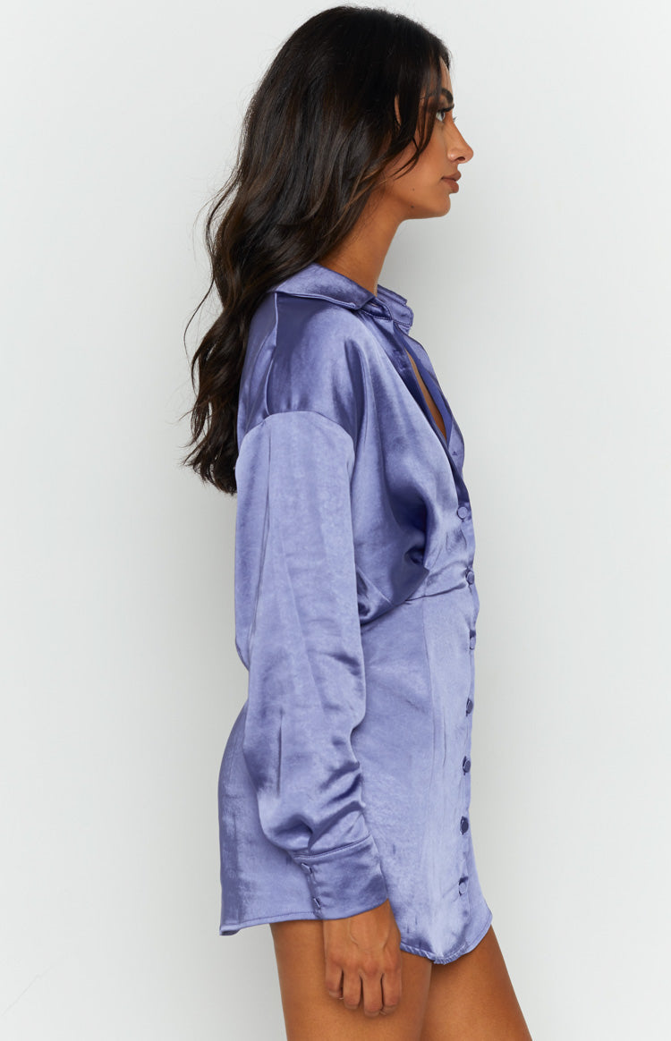 Deeper Water Mini Dress Blue