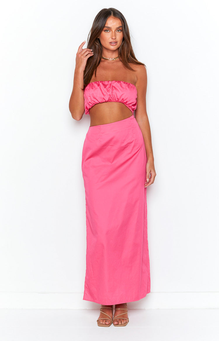 Bentley Pink Midi Dress
