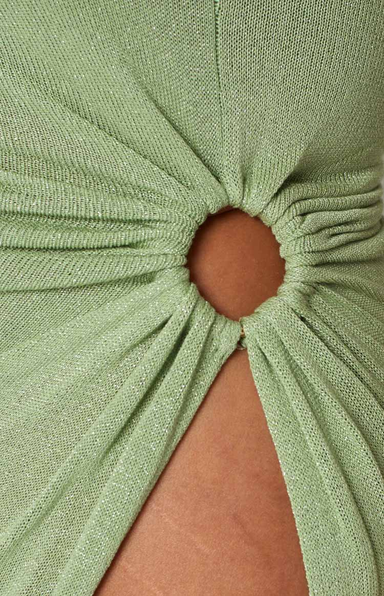 Girls' Night Out Green Midi Dress