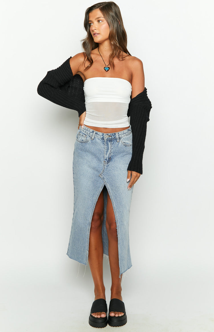 Hilux White Mesh Bandeau Top