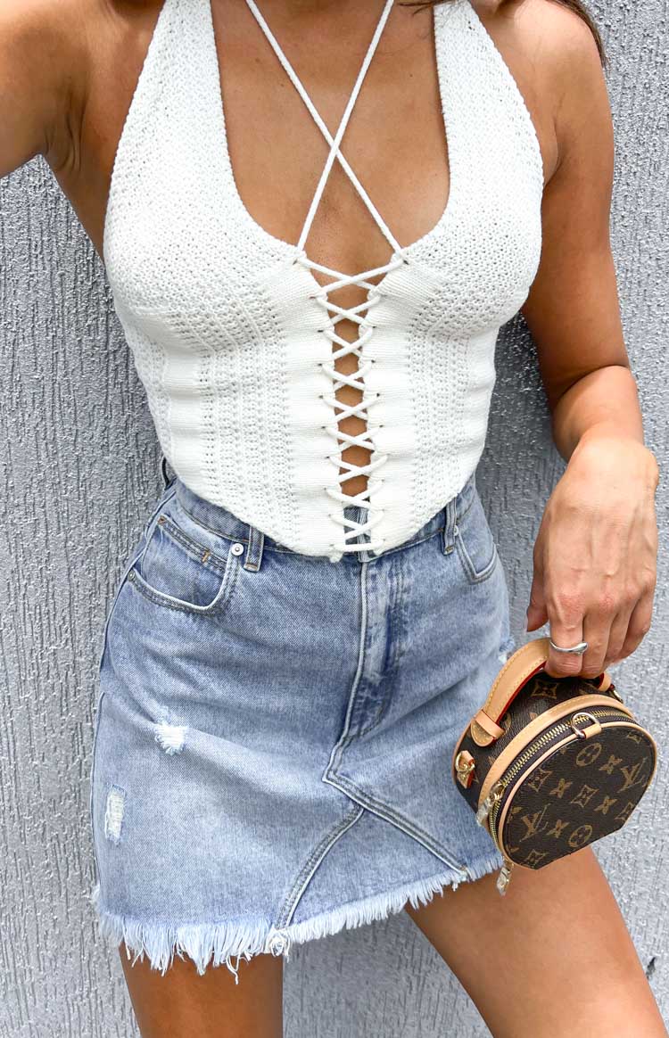 Abrand A Aline Skirt Jenny Blue Rip