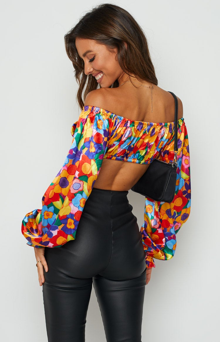 Houston Crop Top Multi Floral