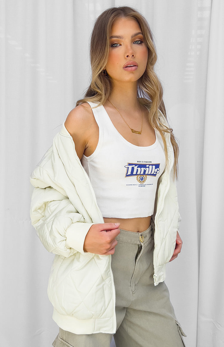 Ramona White Puffer Jacket