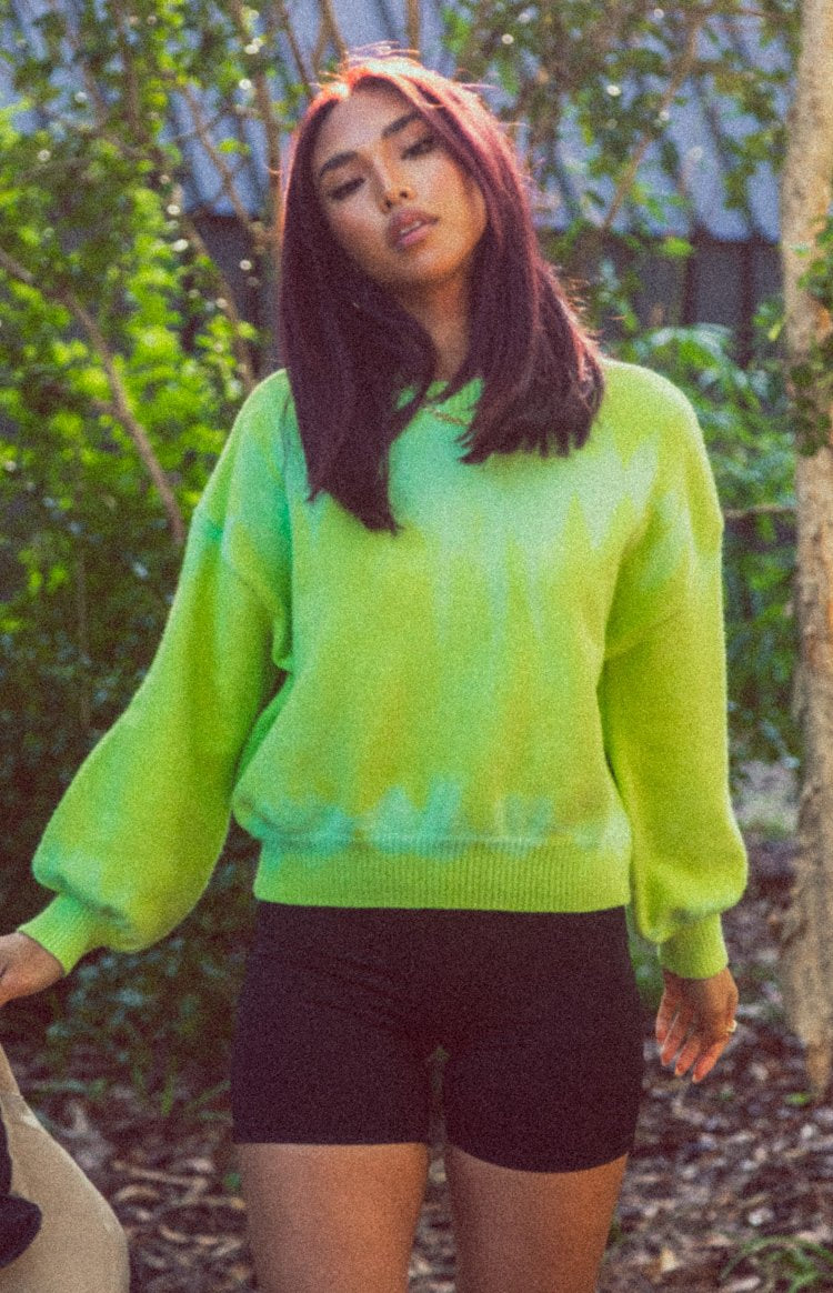 Overland Bleach Sweater Green