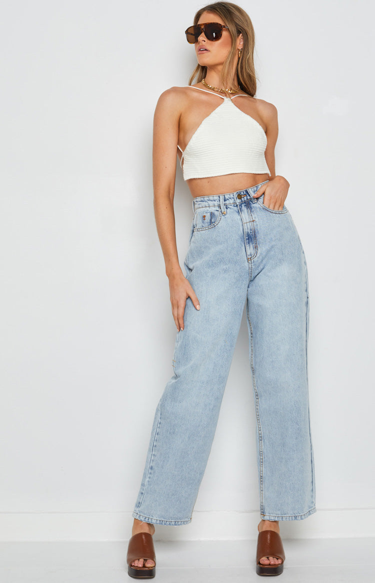 Aleya Crochet Top White