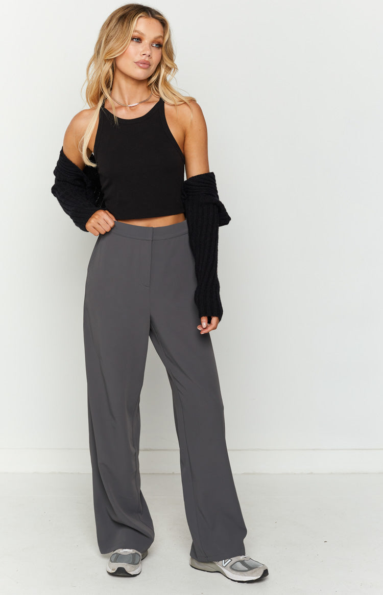Seneca Slate High Waisted Pants