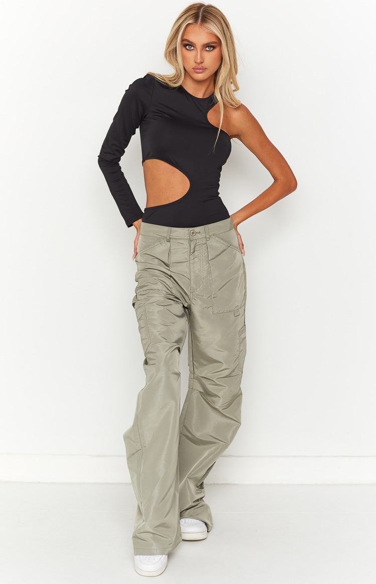 Lillian Black Cut Out Bodysuit