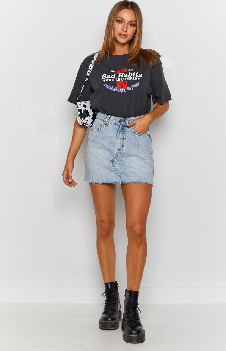 Thrills Leni Skirt Time-Worn Blue