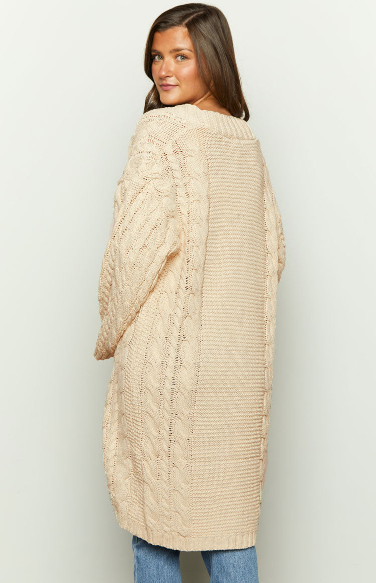 Shanda Cream Knit Cardigan