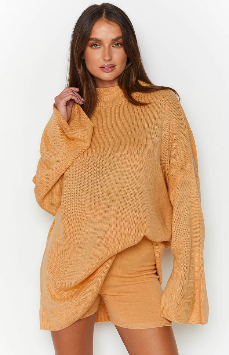 SNDYS Seeker Mango Knit Top