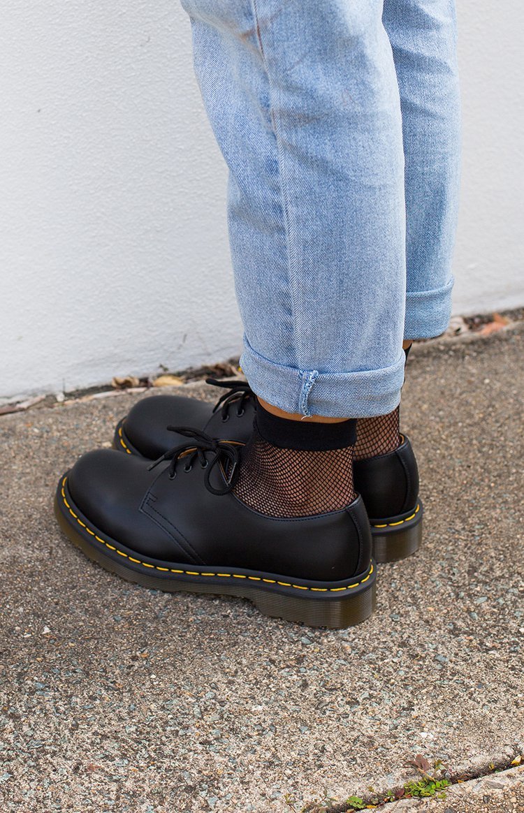 Dr. Martens DMC Black Smooth Leather Shoes
