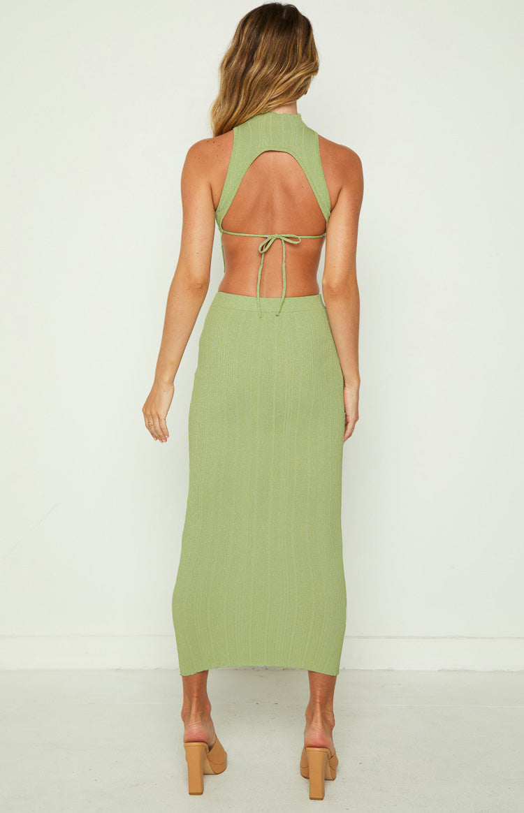 Wild Side Sage Midi Skirt