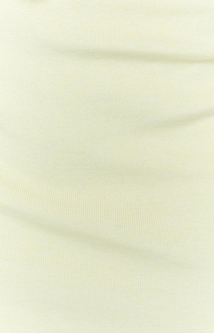 Tell Me Knit Skirt Yellow
