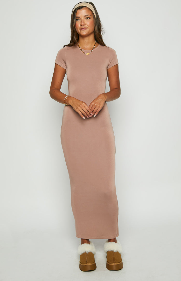 Raya Taupe Maxi Dress